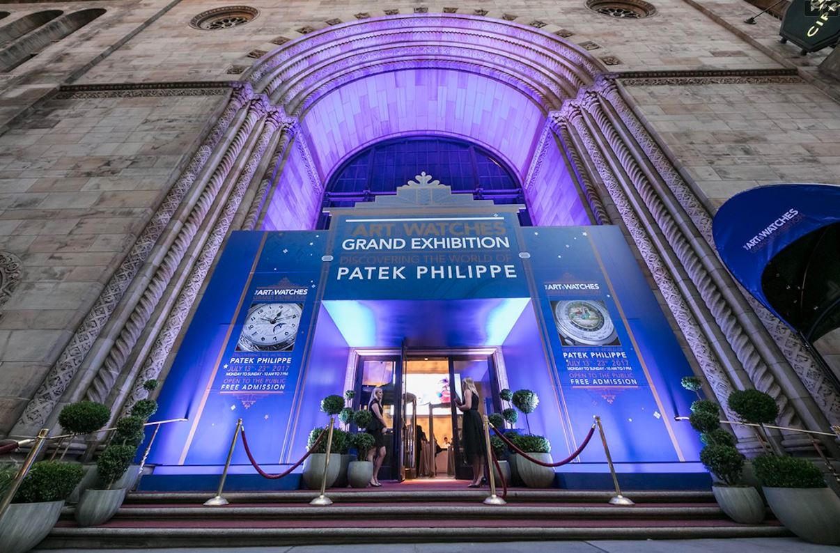 Showing the grand entry of Patek Philippe